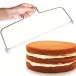 AFFETTATRICE TORTE A FILO TAGLIA TORTE DOPPIO FILO REGOLABILE IN ACCIAIO INOX