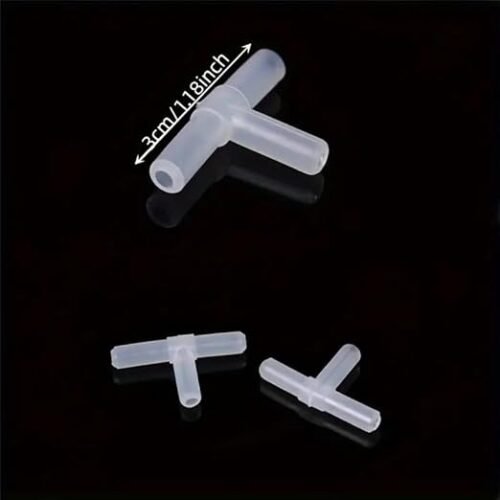 10pz Connettori a T in Silicone per Tubi Pompe 3 Vie