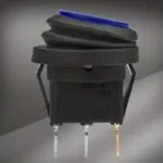 2 Pezzi Interruttore Impermeabile Con Luce LED Blu ON OFF 3 Pin 12V 20A