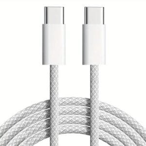 Cavo da 60W da Type-C a Type-C da 3 Metri Ricarica Grigio