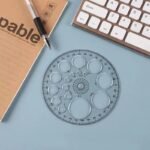 Righello Rotondo 360 Gradi Modello Cerchio Trasparente