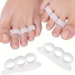 separatori per dita dei piedi in silicone Soft-Gel flessibile estensore lavabile