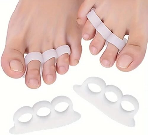 separatori per dita dei piedi in silicone Soft-Gel flessibile estensore lavabile