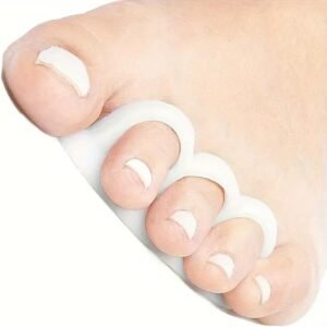 separatori per dita dei piedi in silicone Soft-Gel flessibile estensore lavabile