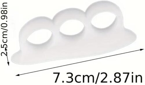 separatori per dita dei piedi in silicone Soft-Gel flessibile estensore lavabile