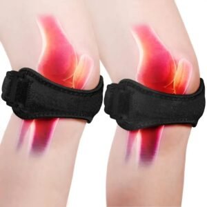 1pz Ginocchiera Regolabile con Supporto a Compressione Gel