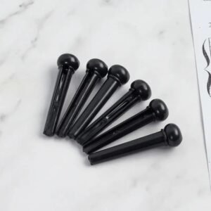 6pz Stringa Ponticello Chitarra Acustica e Classica Plastica
