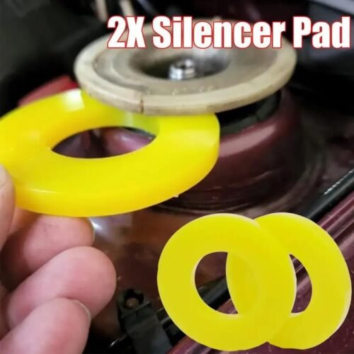 2pz Pad Ammortizzatore Universale Gomma Boccole Auto Nero