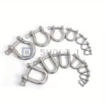 2pz Grucce a Forma D in Acciaio Inox 304 M4 Antiruggine