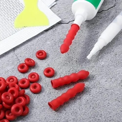 Tappo di Risparmio Sigillante Rosso Tubo di Caulking Aperto
