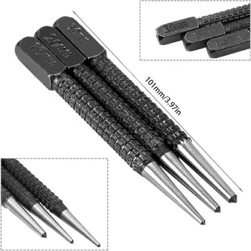 Set Punte Centralii in Acciaio 1.5-2-3mm Resistente