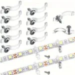 25pz Staffe per Installazione Strisce LED Clip Fisse