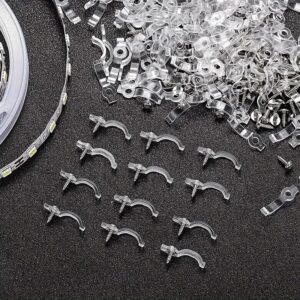 25pz Staffe per Installazione Strisce LED Clip Fisse