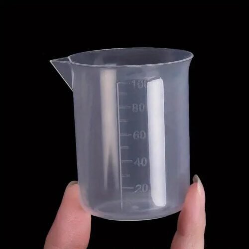 Becher in Plastica da 100ml Tarato Misurazione Graduato