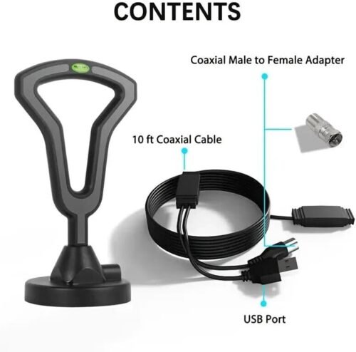 Antenna TV digitale 4K UHD 1080p USB di tutti i canali locali con Smart
