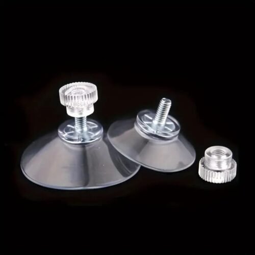 3pz Ganci A Ventosa Super Resistenti in PVC Trasparenti