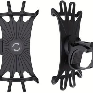 SUPPORTO CELLULARE TELEFONO UNIVERSALE IN SILICONE PER BICI MOTO PASSEGGINO