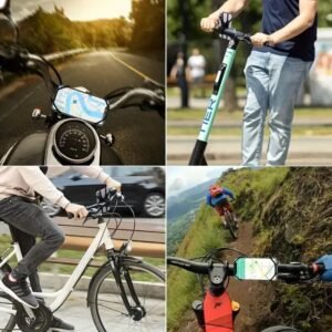 SUPPORTO CELLULARE TELEFONO UNIVERSALE IN SILICONE PER BICI MOTO PASSEGGINO