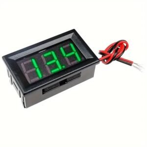 Voltmetro Digitale DC 1.42 cm 4.5-30V con Display LED verde Due Fili