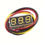 Voltmetro Digitale Mini Compatto 0-100V con Display LED con Protezione giallo