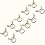 30pz Morsetti per Tubi in Metallo 8mm per Moto Scooter ATV