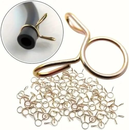 30pz Morsetti per Tubi in Metallo 8mm per Moto Scooter ATV