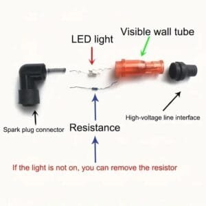 Tappo candela scintillante universale per moto Impermeabile alta pressione