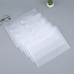 2 pezzi Borsa Trasparente A4 Porta Documenti Organizzatore Per Ufficio