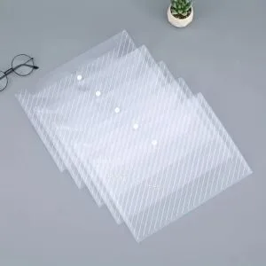 2 pezzi Borsa Trasparente A4 Porta Documenti Organizzatore Per Ufficio