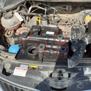 2pz Gommini Coperchio Motore 036129689B per Fabia Octavia