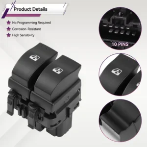 Interruttore Pulsante Alzacristallo 8200060045 per Clio 2