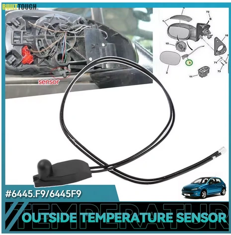 Sensore Temperatura Esterna 6445F9 per 208 307 C3 C4 C6