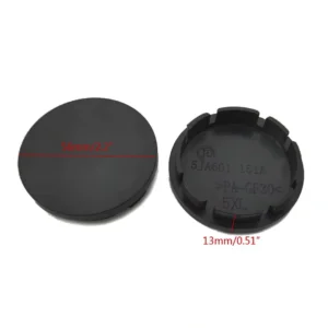 Set 4pz Coprimozzo Centrale Ruota da 56mm Nero Universale