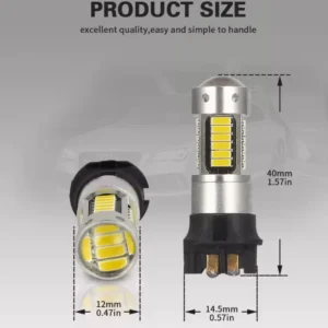 2pz Lampade LED PW24W PWY24W 30SMD per Audi BMW VW