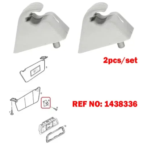2pz Clip Fissaggio Parasole Visiera per Opel Astra F Corsa