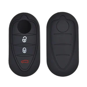 Custodia Cover Chiave Silicone Nera per Alfa Romeo Mito Giulietta 159 Brera