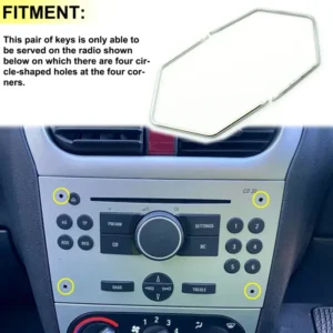 2PZi Strumento Rimozione Radio Stereo Spille per Opel Corsa Astra Chevrolet