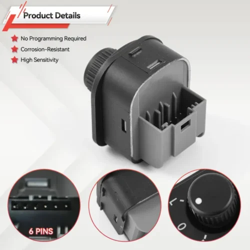 Manopola Interruttore Specchietto Laterale 1K0959565K per Jetta 5 Golf 5 6 Seat