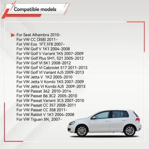 Manopola Interruttore Specchietto Laterale 1K0959565K per Jetta 5 Golf 5 6 Seat