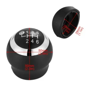 Pomello Manopola Cambio 6 Marce in Ecopelle per Toyota RAV4 Verso Auris Aygo