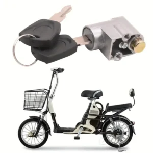 Chiave Antifurto Batteria Sella Tubo Guscio Zincato per Biciclette Elettriche