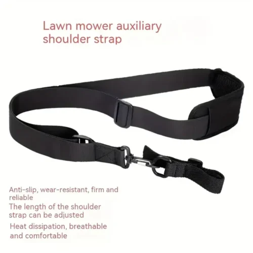 Cintura Supporto Schiena in Tessuto Resistente per Tagliaerba Clip Metallo