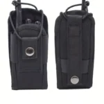 Marsupio Custodia per Walkie Talkie da Cintura NERO Portatile Interfono Caccia