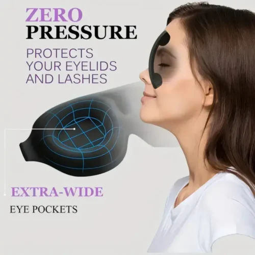 Mascherina per Dormire in Memory Foam Universale 3D Zero Pressione Morbida