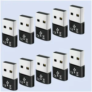 3Pzi Adattatori da USB A Maschio a USB C Femmina per Tutti gli Smartphone