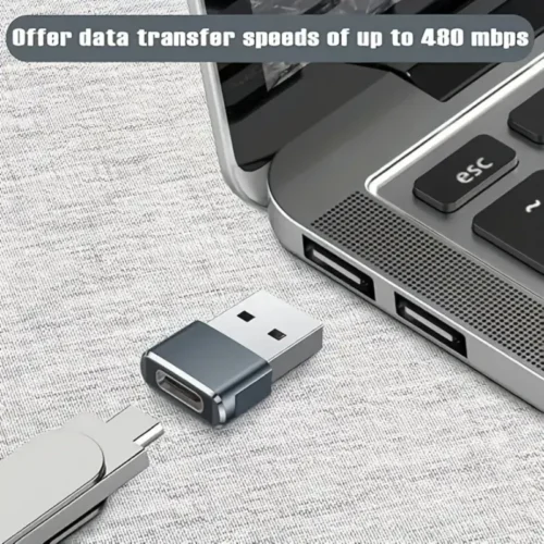 3Pzi Adattatori da USB A Maschio a USB C Femmina per Tutti gli Smartphone