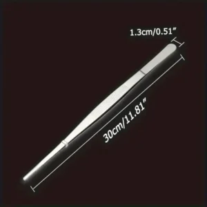 Pinza da Cucina in Acciaio Inossidabile 30cm Dritta Barbecue Chef Cibo