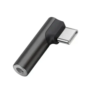 Adattatore Angolare USB C a 3.5mm Auricolari Chip DAC a Gomito 90 Gradi