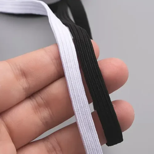 Banda Elastica in Nylon 10mm per Cucito Fai da Te Bianca Cintura Elastica
