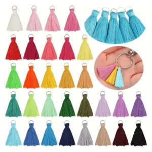 Set 50Pz Mini Nappe Nappine Colorate per Gioielli Ciondoli Fai da Te 3.5cm